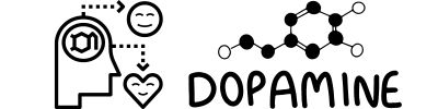 Image in black and white representing dopamine